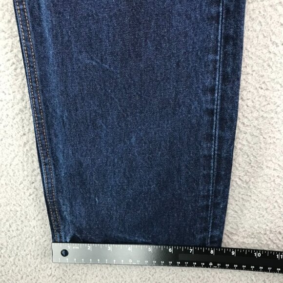 LEVIS 505 Jeans Mens Size 36x30 Regular Fit Straight Leg Dark Wash Faded Denim - Picture 12 of 16